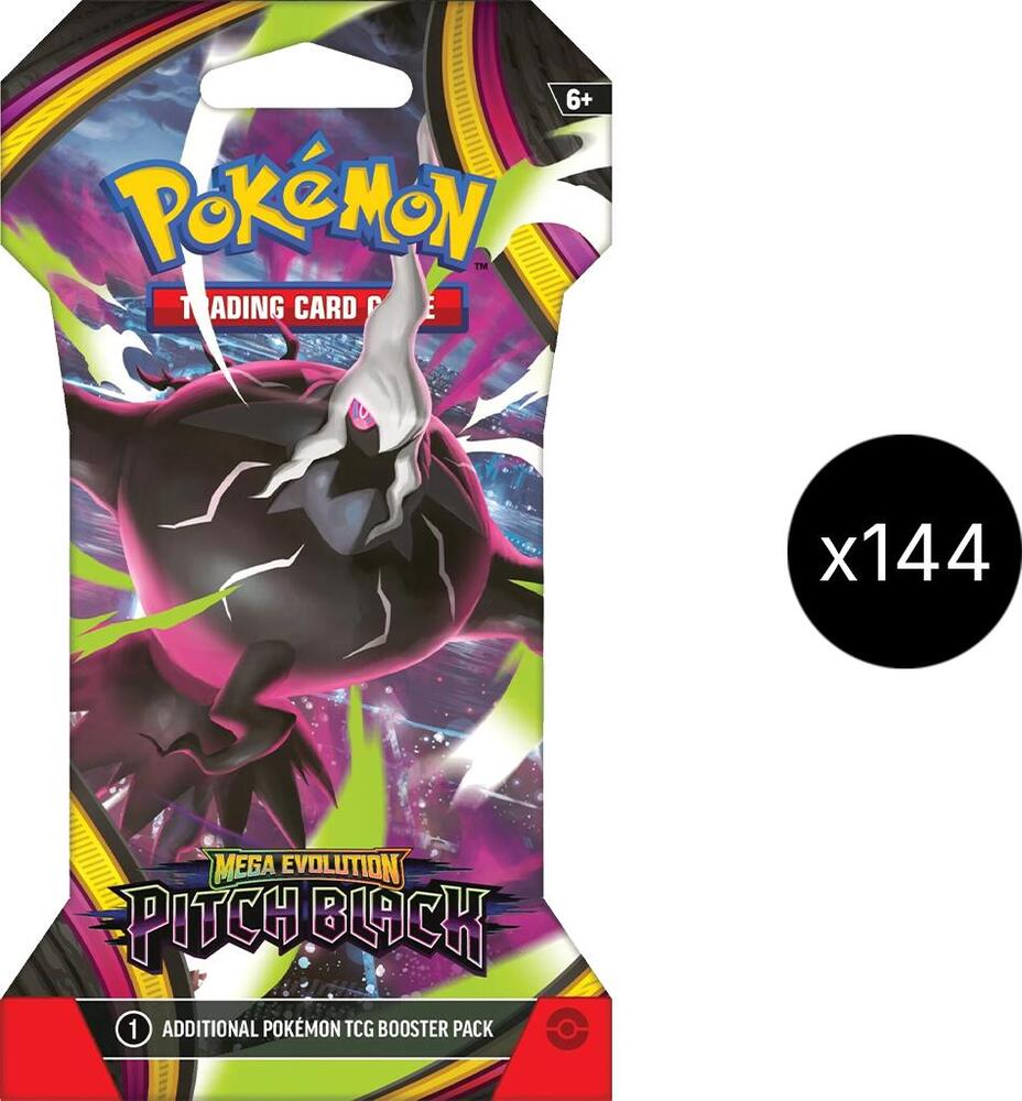 Pokémon: Mega Evolution - Pitch Black: Sleeved Booster case of 144
