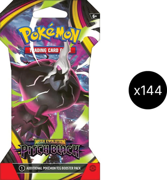 Pokémon: Mega Evolution - Pitch Black: Sleeved Booster case of 144