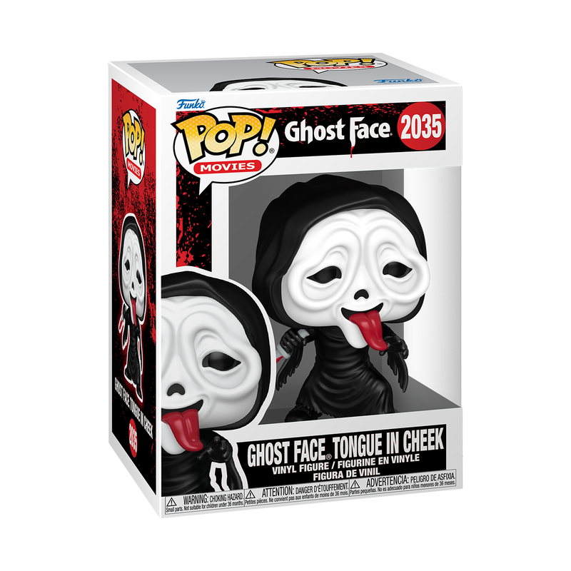 #2035 Ghost Face Tongue In Cheek